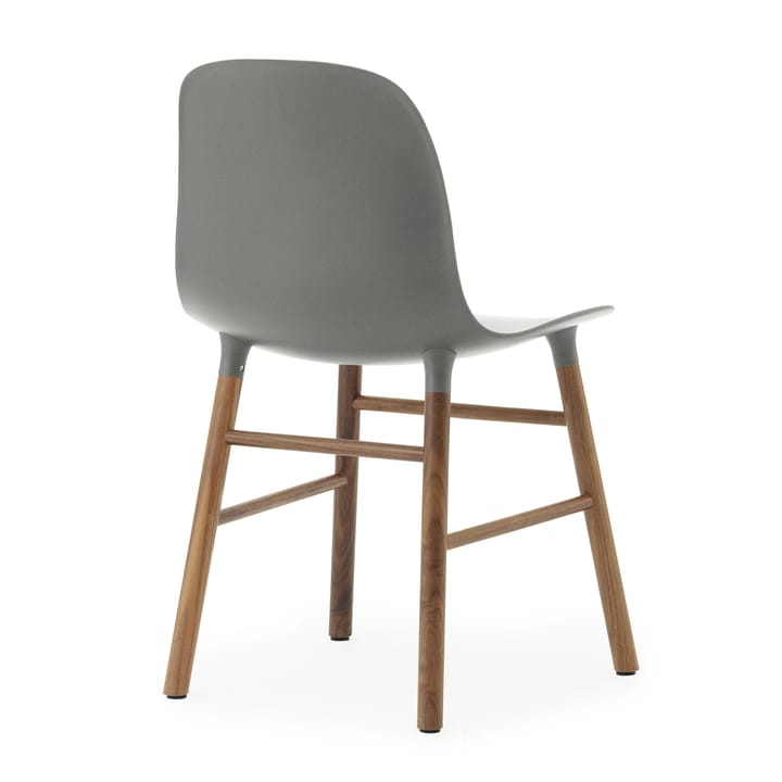 Form Chair stol valnøddeben pakke med to styk 2-pak - grå-valnød - Normann Copenhagen