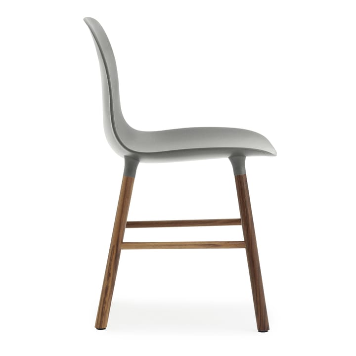 Form Chair stol valnøddeben pakke med to styk 2-pak - grå-valnød - Normann Copenhagen