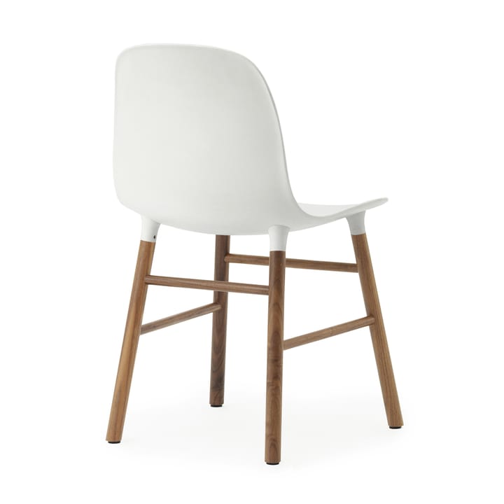 Form Chair stol valnøddeben pakke med to styk 2-pak - hvid-valnød - Normann Copenhagen