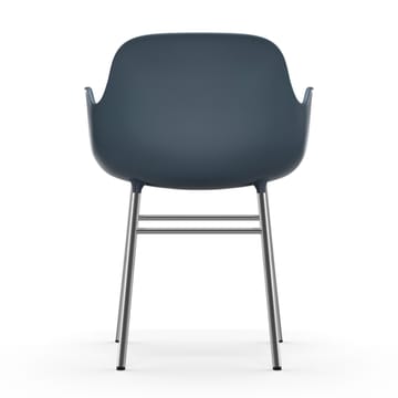 Form karmstol forkromede ben - Blå - Normann Copenhagen