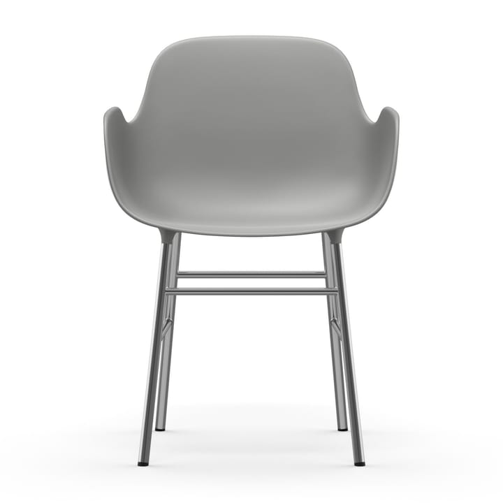 Form karmstol forkromede ben, Grå Normann Copenhagen