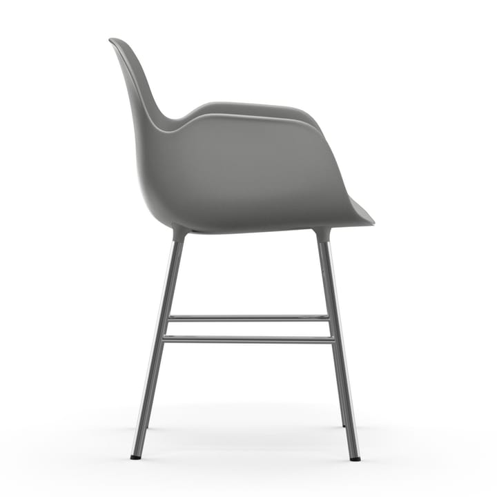 Form karmstol forkromede ben, Grå Normann Copenhagen