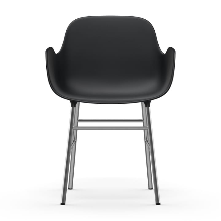Form karmstol forkromede ben, Sort Normann Copenhagen
