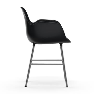 Form karmstol forkromede ben - Sort - Normann Copenhagen