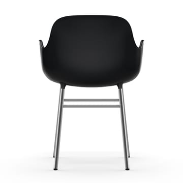 Form karmstol forkromede ben - Sort - Normann Copenhagen