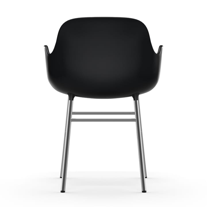 Form karmstol forkromede ben, Sort Normann Copenhagen