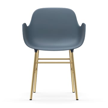 Form karmstol messingben - Blå - Normann Copenhagen