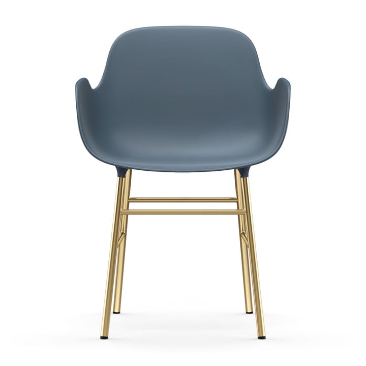 Form karmstol messingben, Blå Normann Copenhagen