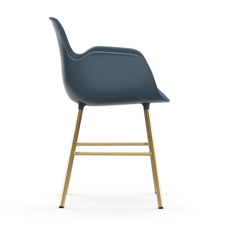Form karmstol messingben, Blå Normann Copenhagen