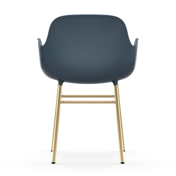 Form karmstol messingben, Blå Normann Copenhagen