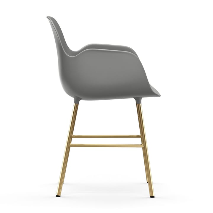 Form karmstol messingben, Grå Normann Copenhagen
