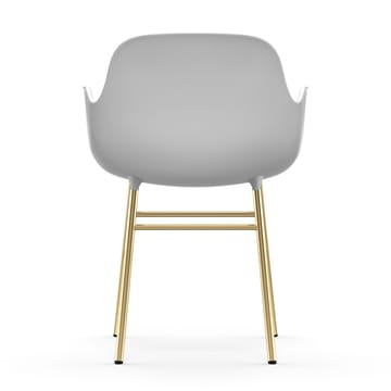 Form karmstol messingben - Hvid - Normann Copenhagen