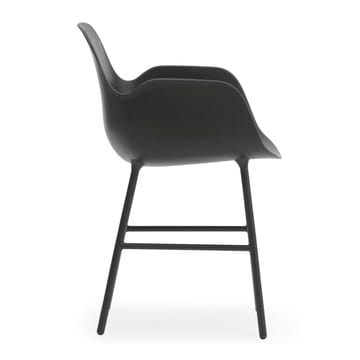 Form karmstol metalben - Sort - Normann Copenhagen