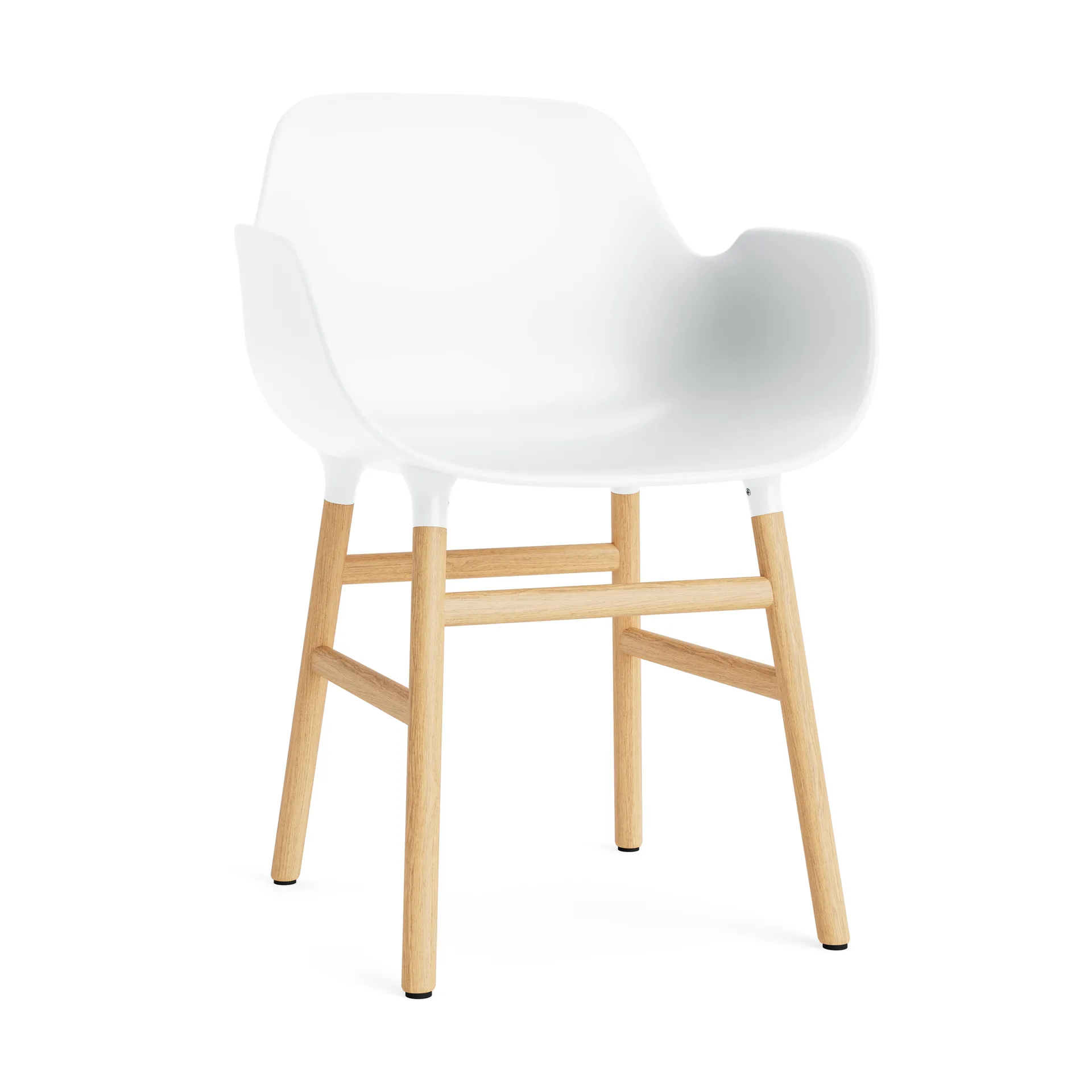 Form karmstol, white, egetræsben Normann Copenhagen