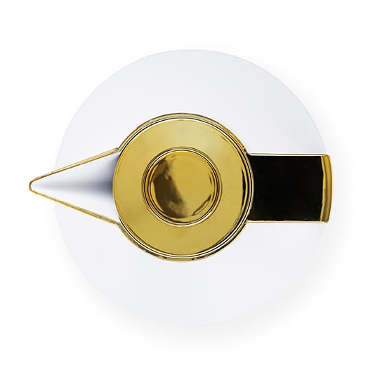 Geo termokande, Hvid/Guld Normann Copenhagen