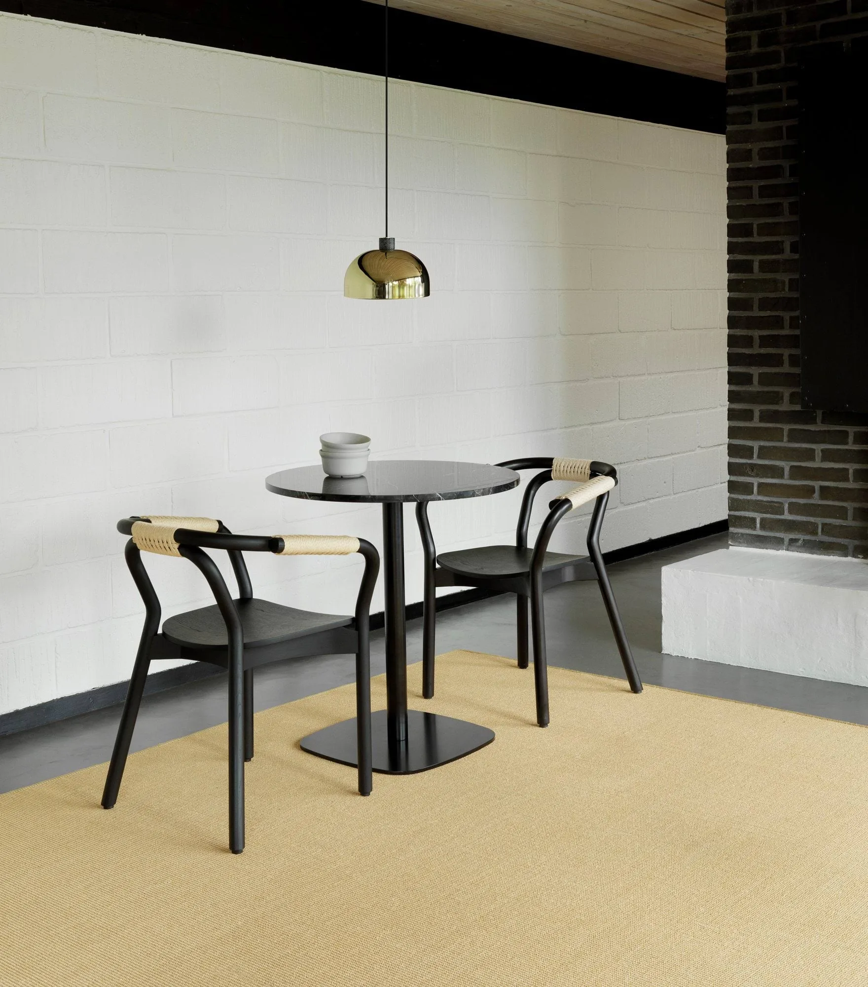 Grant pendel, brass, lille-stål, granit Normann Copenhagen