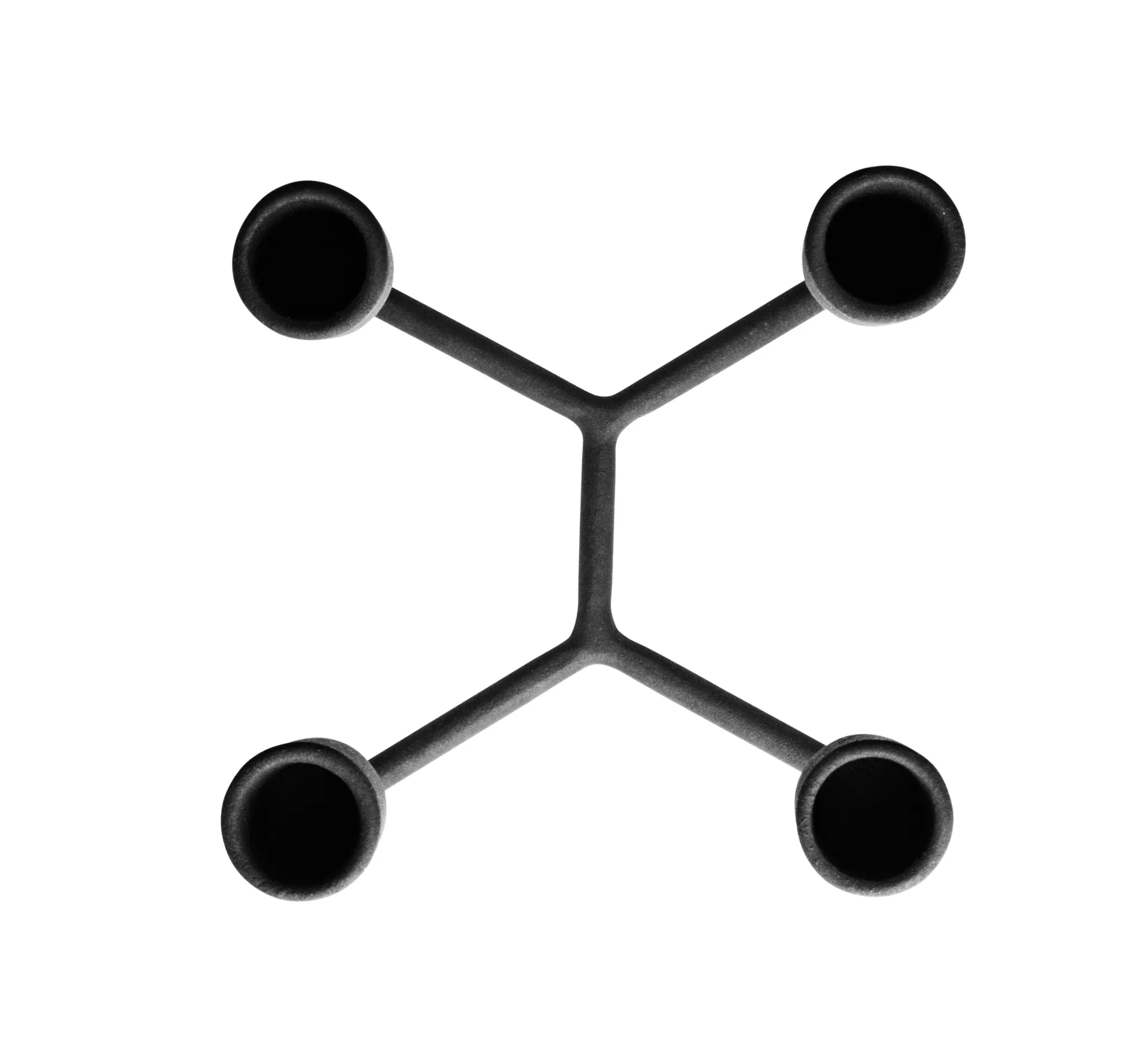 Heima lysestage, sort støbejern Normann Copenhagen