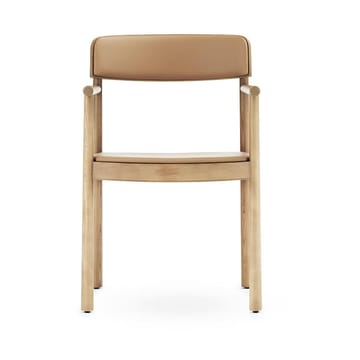 Herit karmstol med hynde - Tan/Ultra leather/Camel - Normann Copenhagen