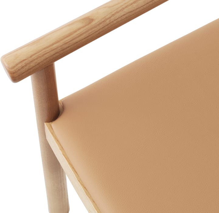 Herit karmstol med hynde - Tan/Ultra leather/Camel - Normann Copenhagen