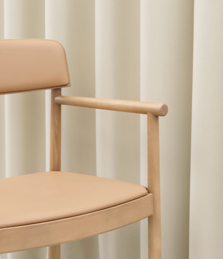 Herit karmstol med hynde - Tan/Ultra leather/Camel - Normann Copenhagen