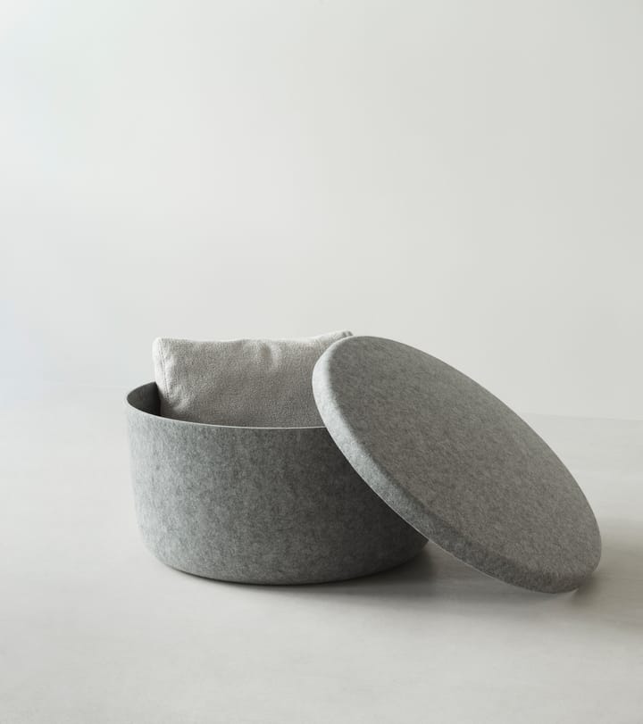 Hide Storage puf stor, Grå Normann Copenhagen