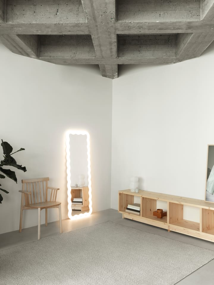 Illu spejl 160x55 cm, Hvid Normann Copenhagen