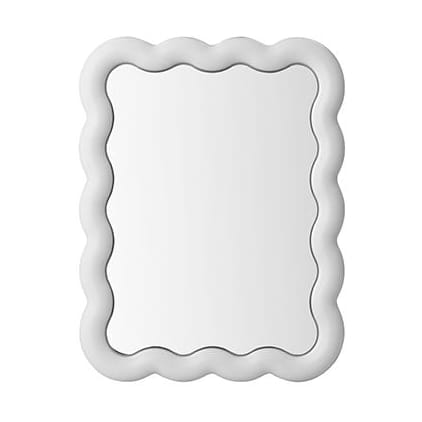 Illu spejl 65x50 cm, Hvid Normann Copenhagen