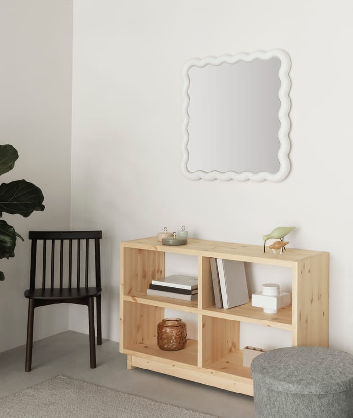 Illu spejl 80x80 cm, Hvid Normann Copenhagen