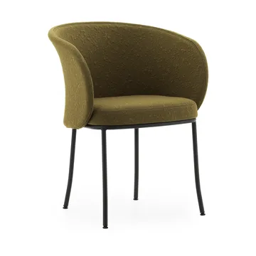 Knit karmstol - Olive-black steel - Normann Copenhagen