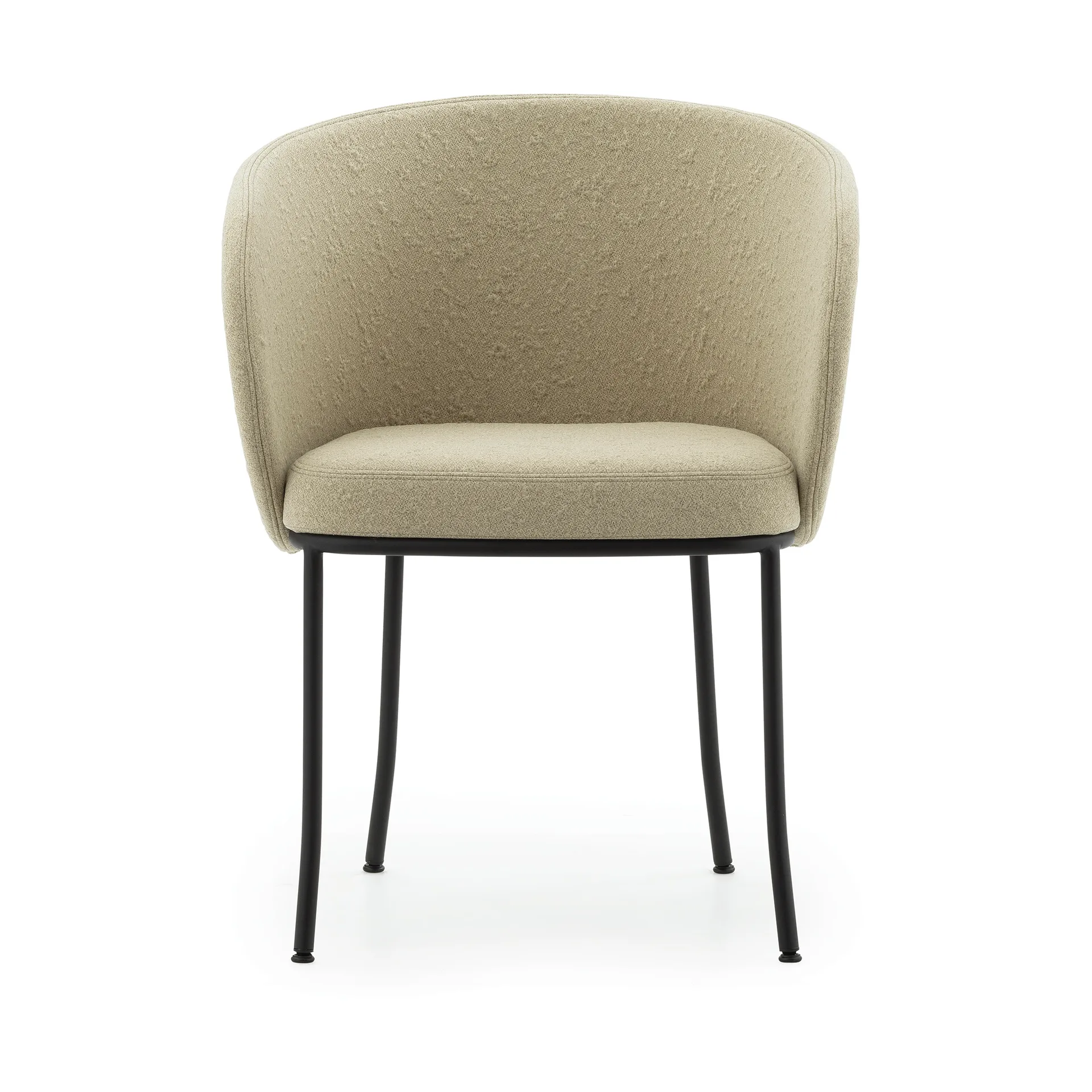 Knit karmstol, Sand-black steel Normann Copenhagen