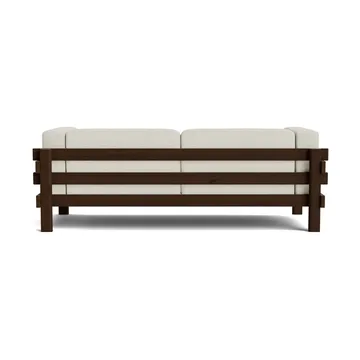 Kube sofa - Brunlakeret fyrretræ-stof Remix 223 Beige, 220 cm - Normann Copenhagen