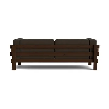 Kube sofa - Brunlakeret fyrretræ-stof Remix 356 Brown, 220 cm - Normann Copenhagen