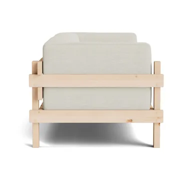 Kube sofa - Lakeret fyrretræ-stof Remix 223 Beige, 220 cm - Normann Copenhagen