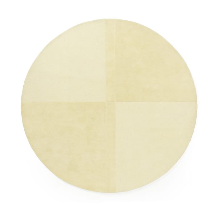 Level uldtæppe rund - Light yellow, Ø280 cm - Normann Copenhagen