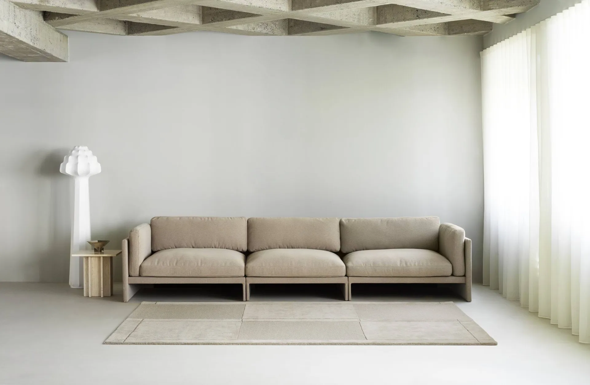 Level uldtæppe, Warm grey, 250 x 350 cm Normann Copenhagen