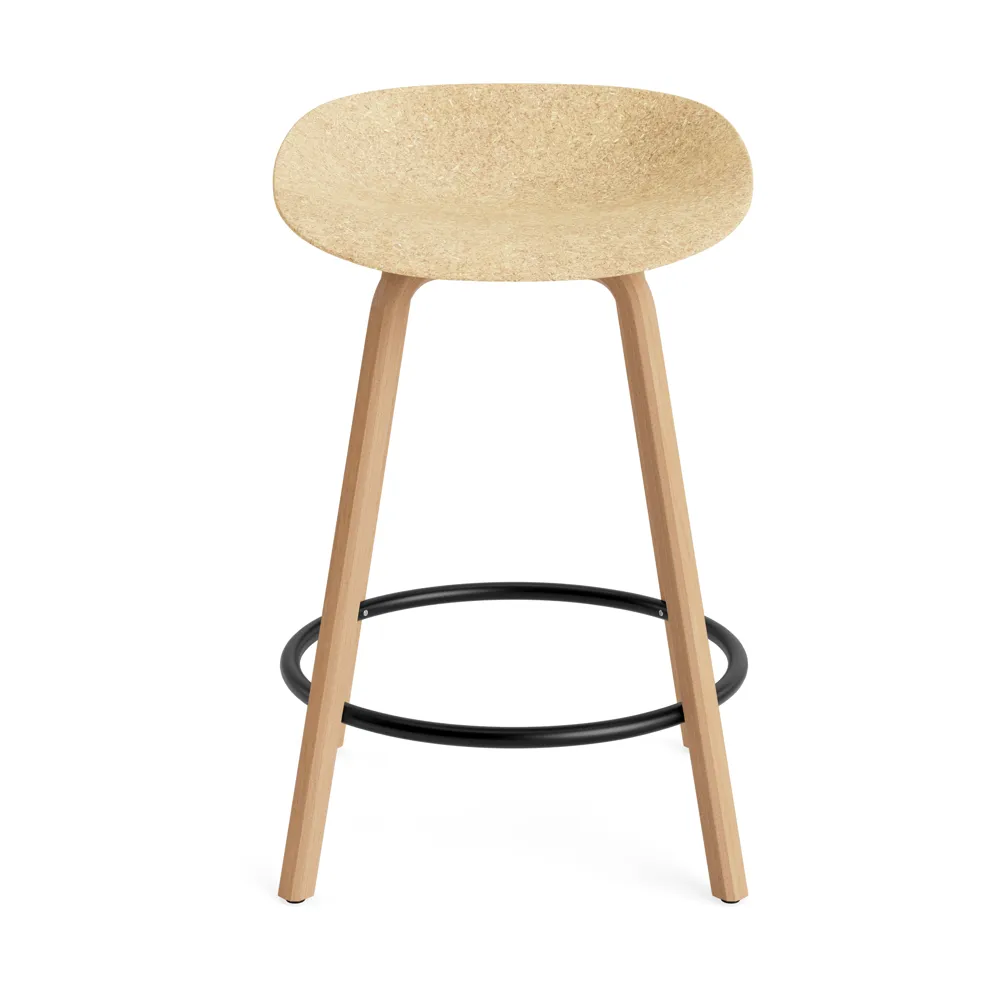Mad Barstool barstol 65 cm, Hemp-beech-black steel Normann Copenhagen
