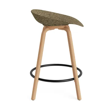 Mad Barstool barstol 65 cm - Seaweed-beech-black steel - Normann Copenhagen