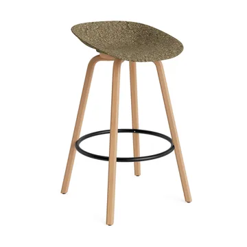 Mad Barstool barstol 75 cm - Seaweed-beech-black steel - Normann Copenhagen