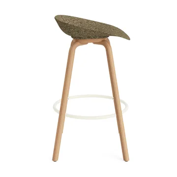 Mad Barstool barstol 75 cm - Seaweed-beech-cream steel - Normann Copenhagen