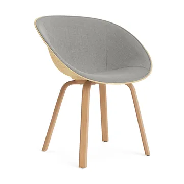 Mat Armchair armstol frontpolstret - Remix 133-hemp-beech - Normann Copenhagen
