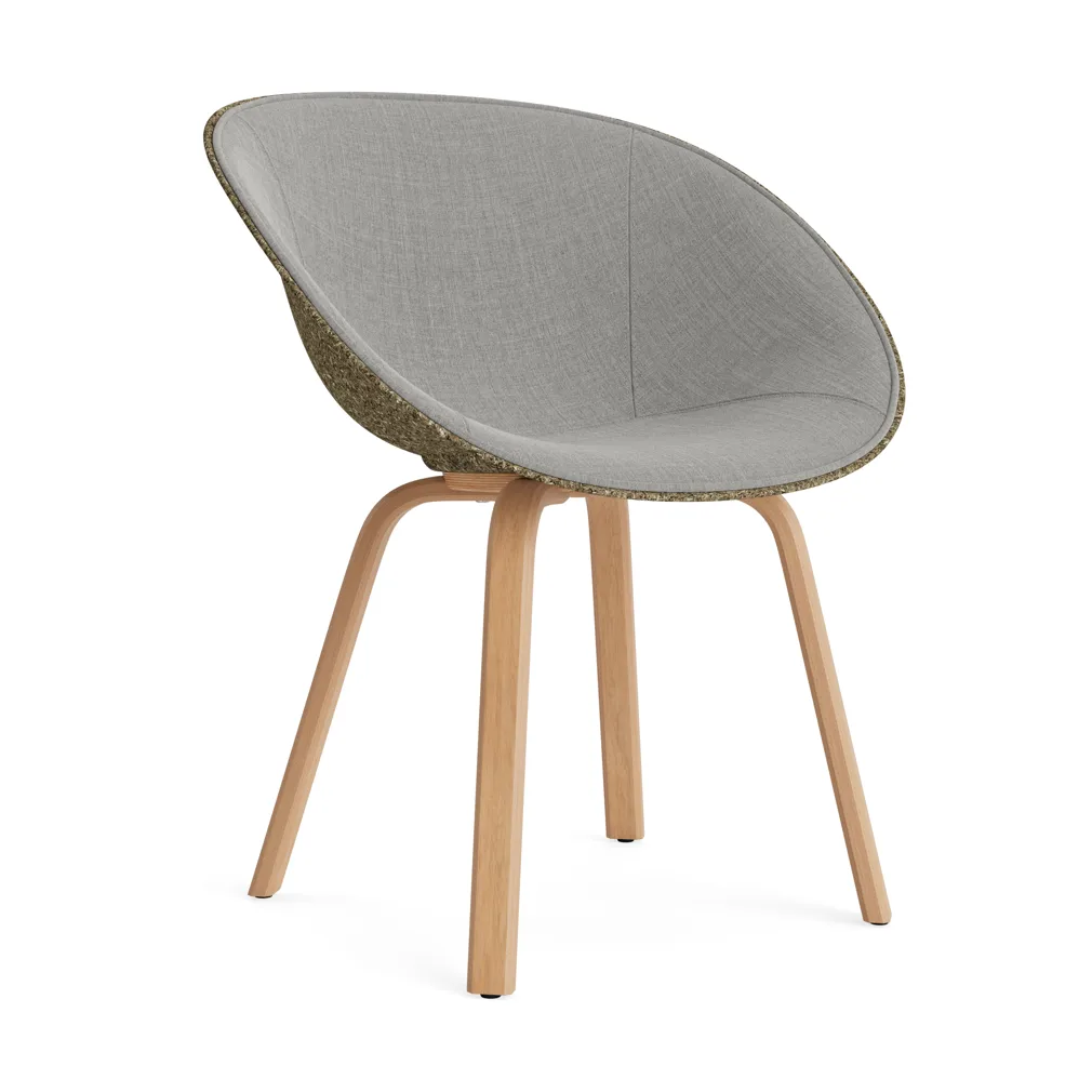 Mat Armchair armstol frontpolstret, Remix 133-seaweed-beech Normann Copenhagen