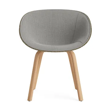 Mat Armchair armstol frontpolstret - Remix 133-seaweed-beech - Normann Copenhagen