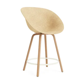 Mat Bar Armchair armstol 65 cm - Hemp-beech-cream steel - Normann Copenhagen
