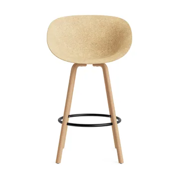 Mat Bar Armchair armstol 75 cm - Hemp-beech-black steel - Normann Copenhagen