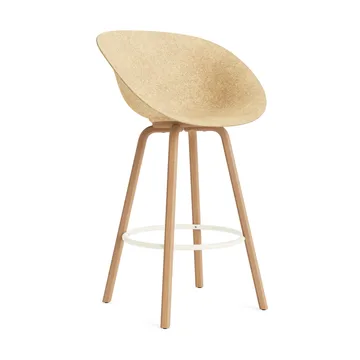 Mat Bar Armchair armstol 75 cm - Hemp-beech-cream steel - Normann Copenhagen