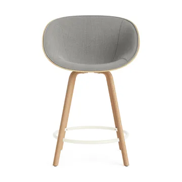 Mat Bar Armchair armstol frontpolstret 65 cm - Remix 133-hemp-beech-cream steel - Normann Copenhagen