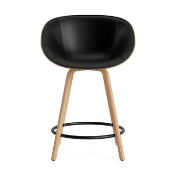 Mat Bar Armchair armstol frontpolstret 65 cm - Ultra 41599-seaweed-beech-black steel - Normann Copenhagen