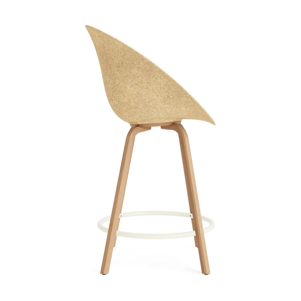Mat Bar Chair barstol 65 cm, Hemp-beech-cream steel Normann Copenhagen