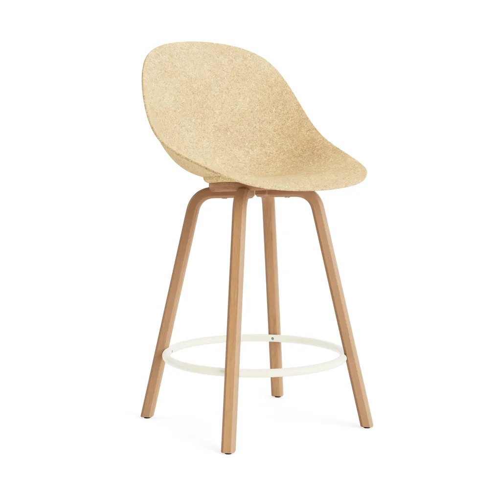 Mat Bar Chair barstol 65 cm, Hemp-beech-cream steel Normann Copenhagen