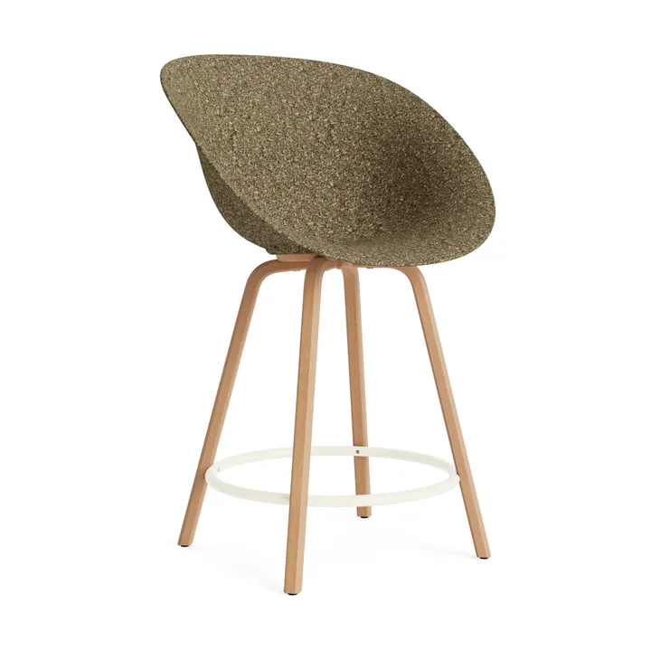 Mat Bar Chair barstol 65 cm - Seaweed-beech-cream steel - Normann Copenhagen
